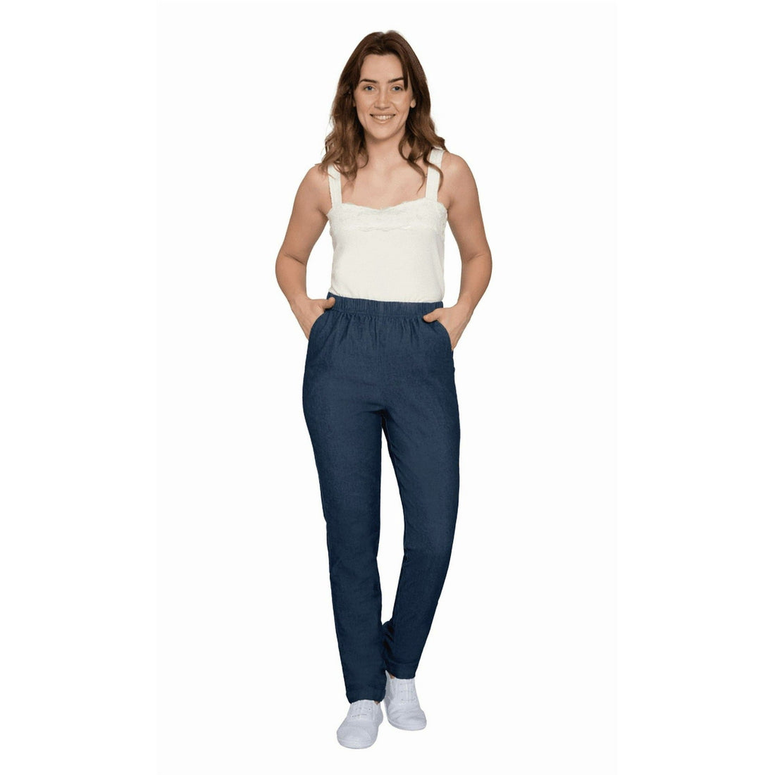Women’s Elastic Waist Pull-On Stretch Jeans