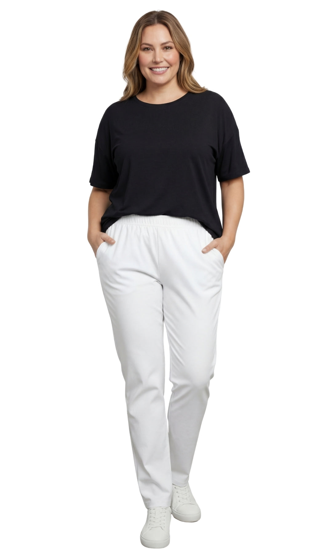 Women’s Elastic Waist Pull-On Stretch Jeans