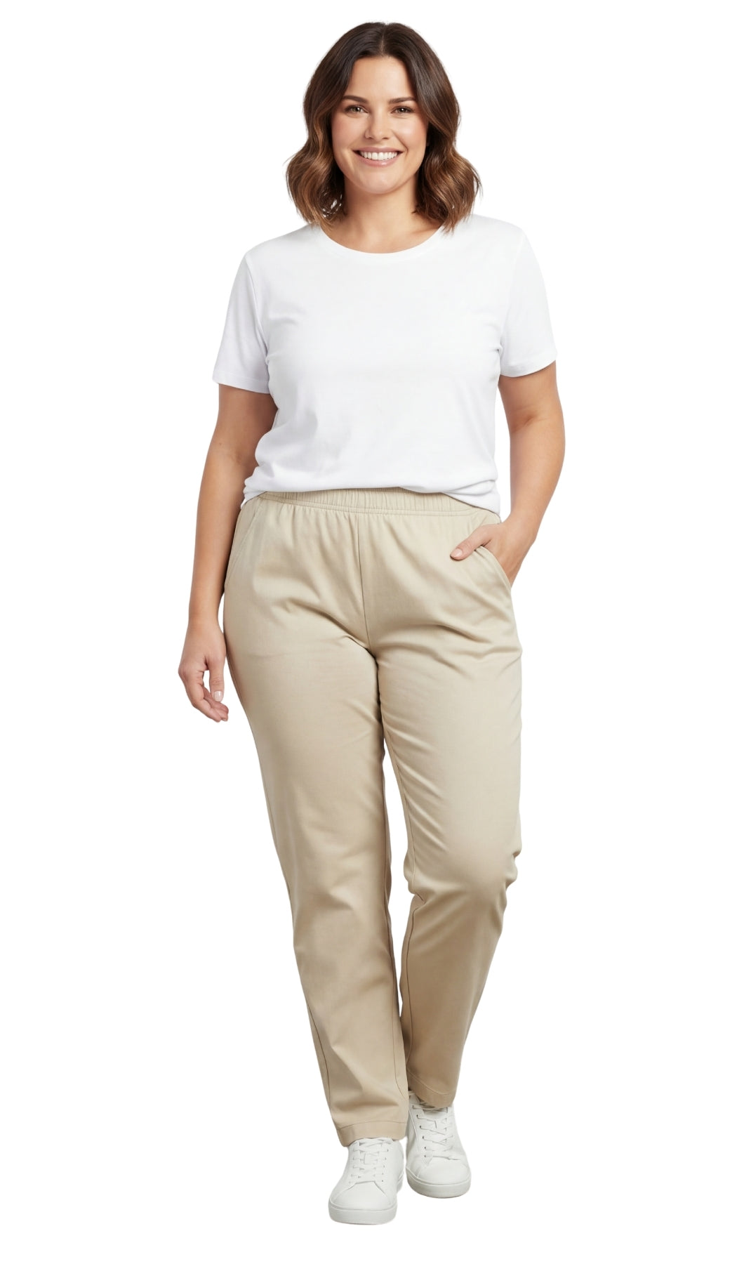 Women’s Elastic Waist Pull-On Stretch Jeans