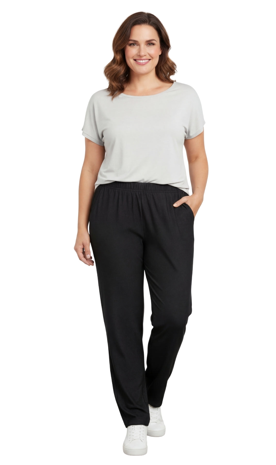 Women’s Elastic Waist Pull-On Stretch Jeans