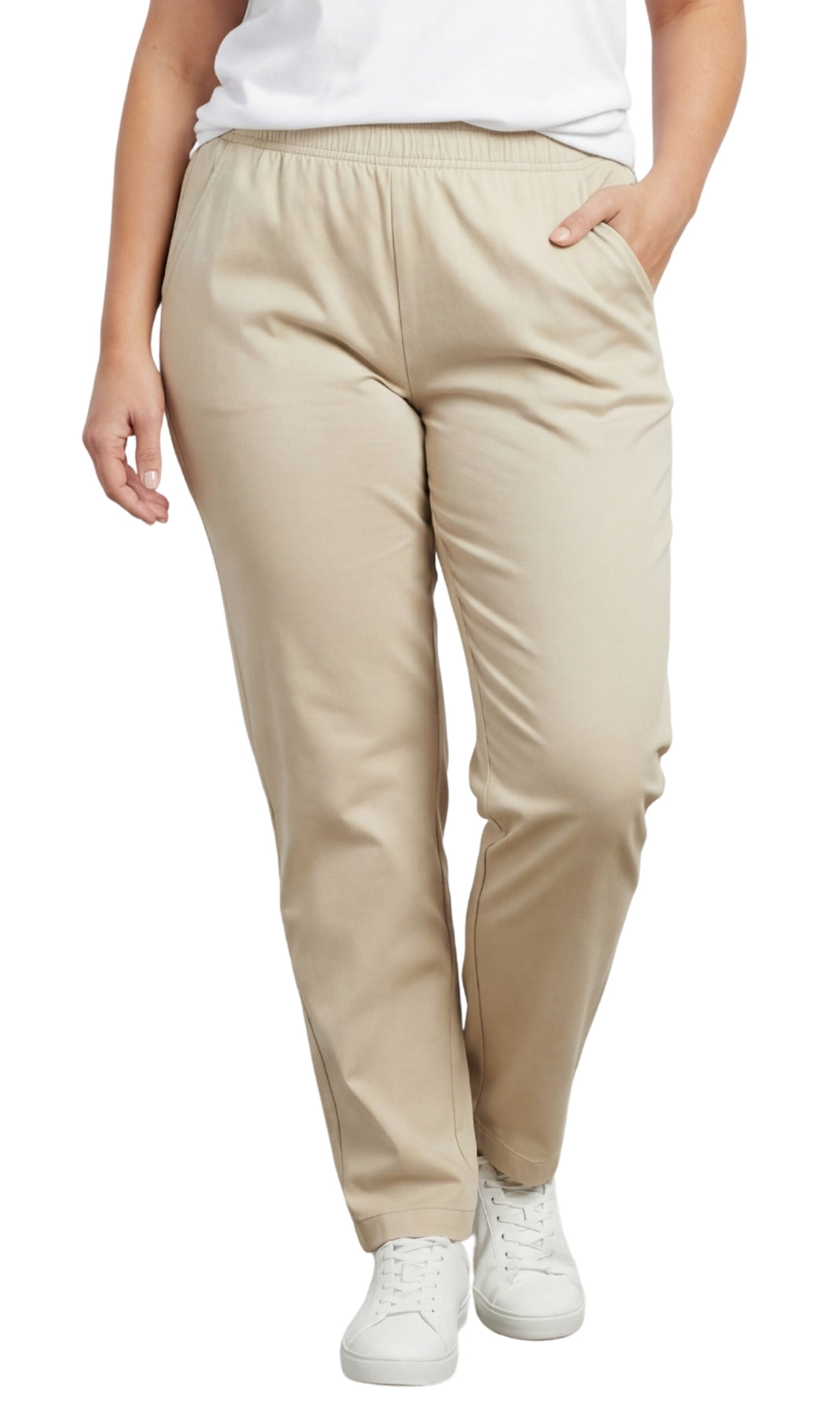 Women’s Elastic Waist Pull-On Stretch Jeans