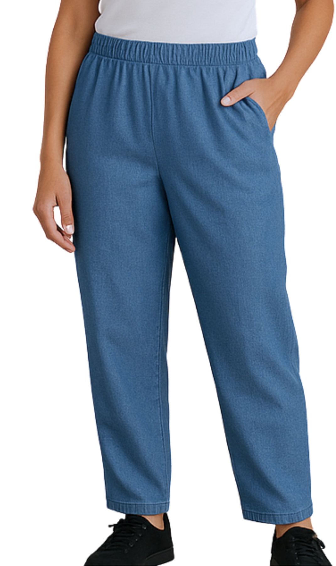 Women’s Elastic Waist Pull-On Stretch Jeans
