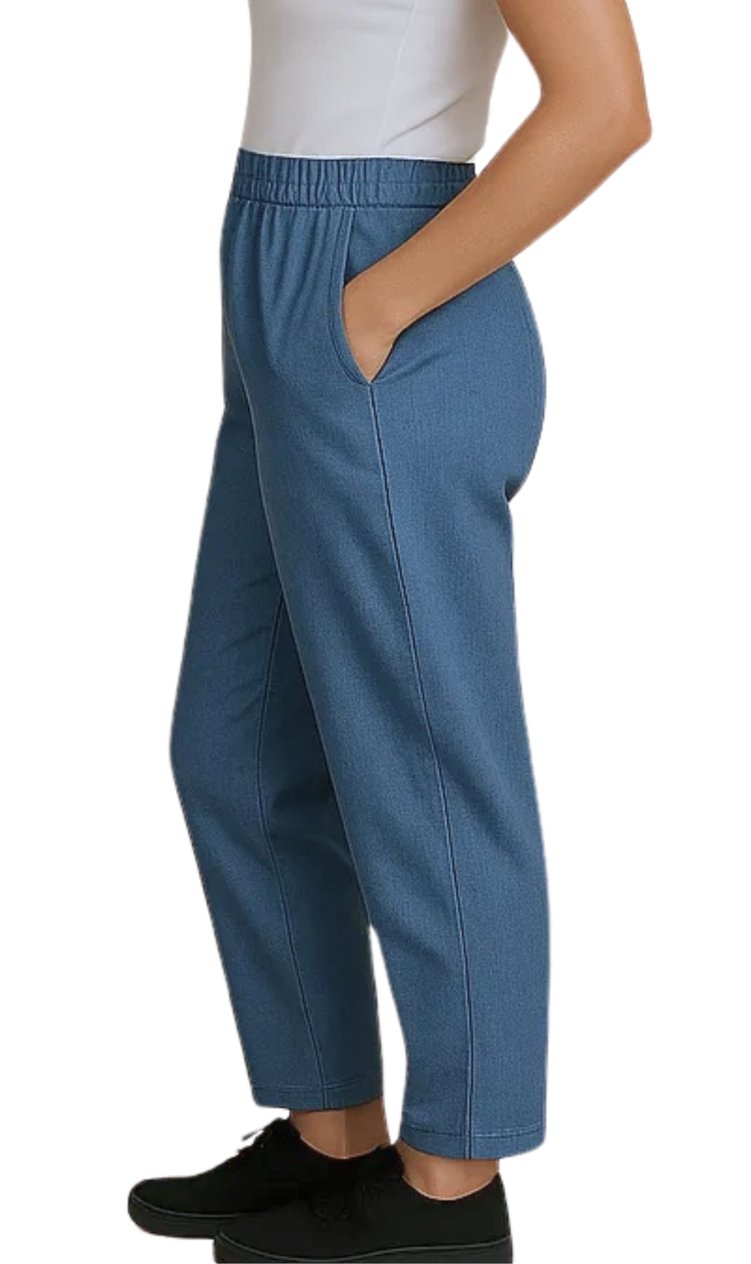 Women’s Elastic Waist Pull-On Stretch Jeans