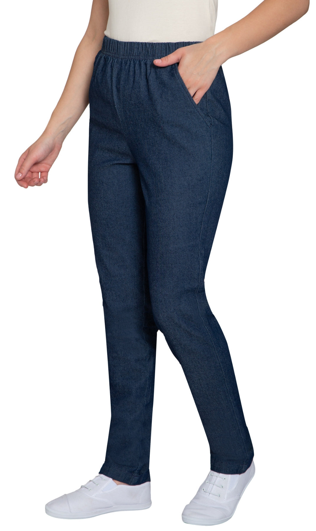 Women’s Elastic Waist Pull-On Stretch Jeans