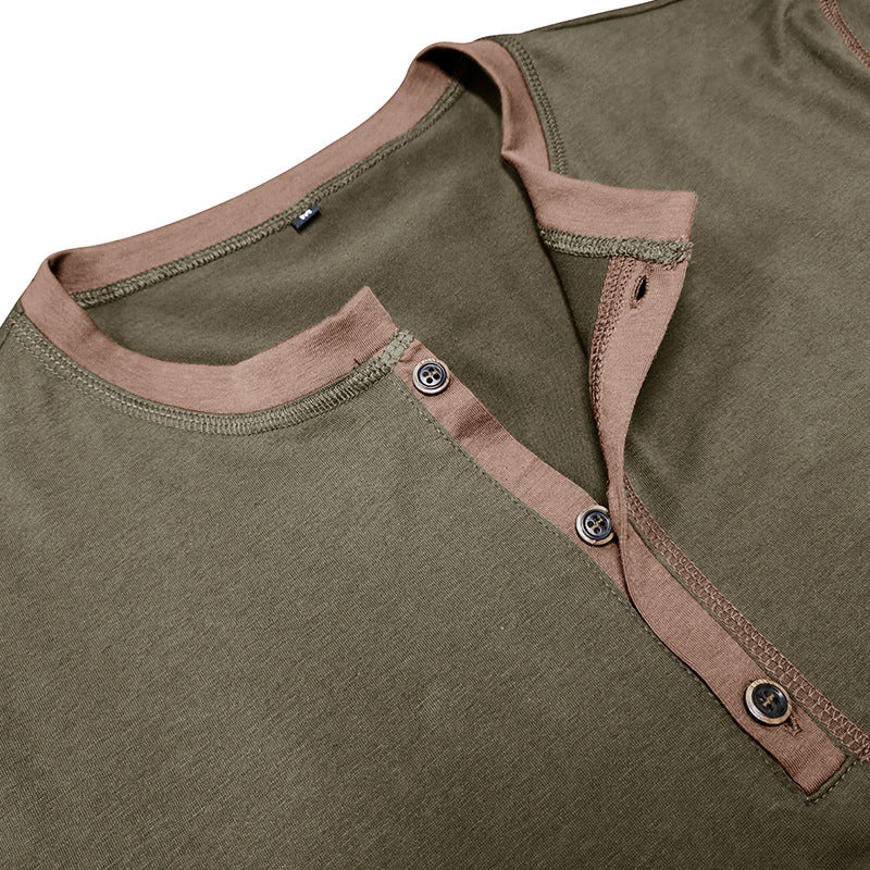 Men’s Summer Short-Sleeve V-Neck Polo