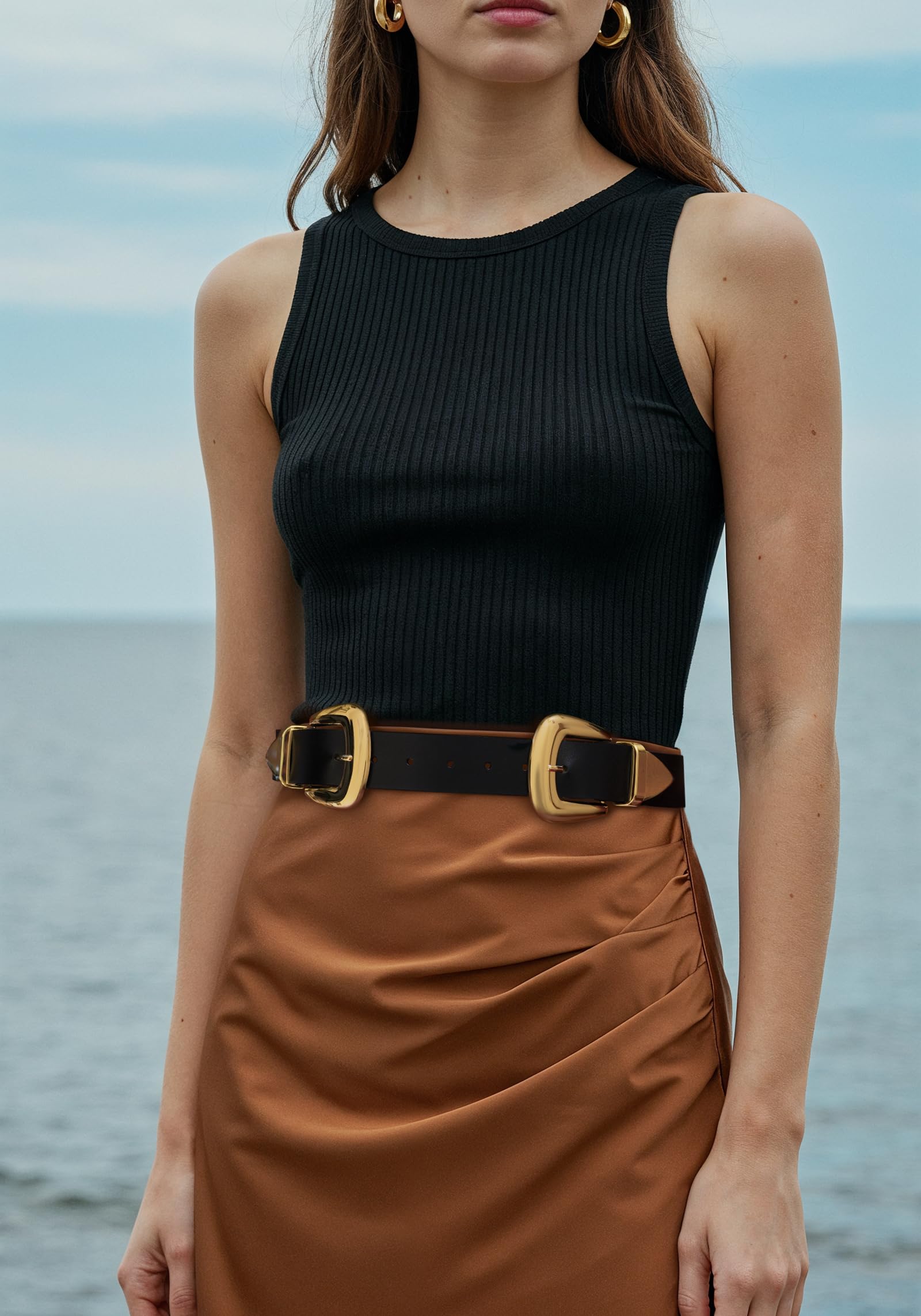Women’s Double Buckle Western Waist Belt