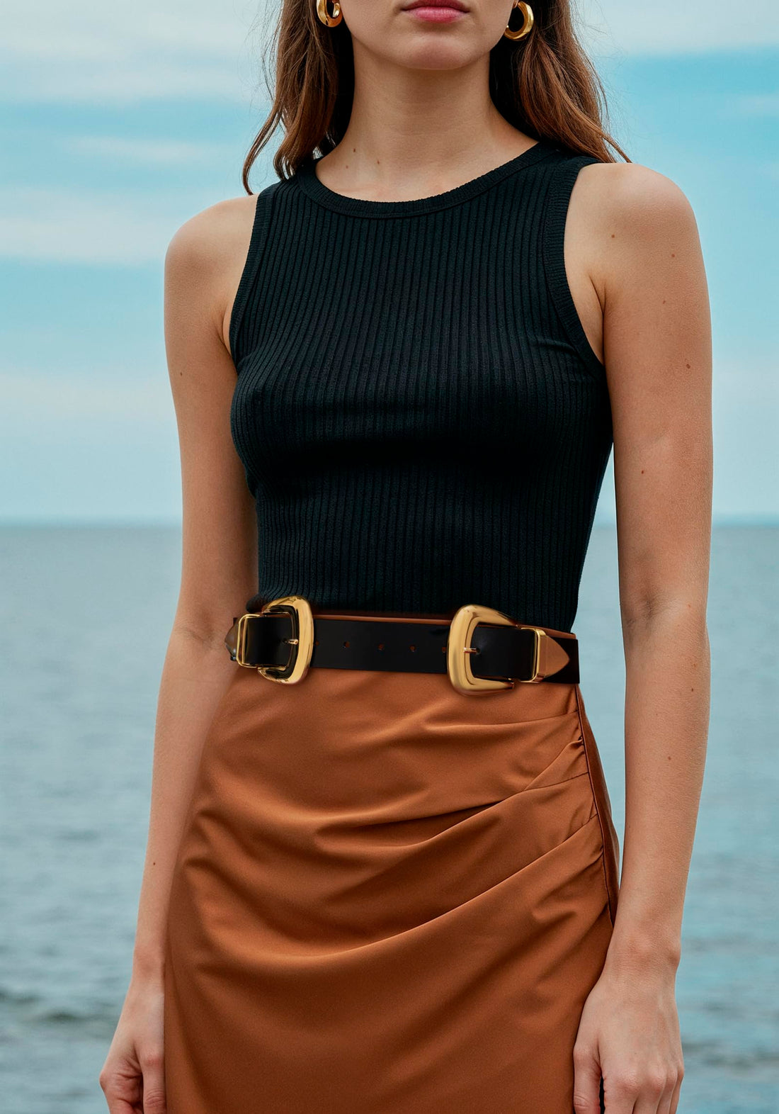 Women’s Double Buckle Western Waist Belt