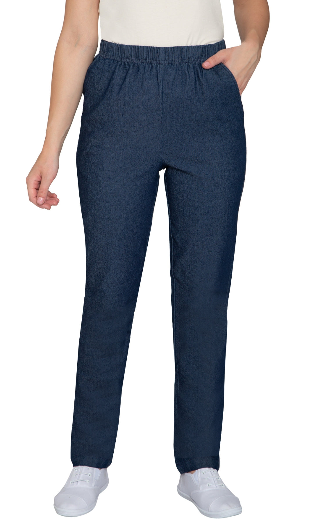 Women’s Elastic Waist Pull-On Stretch Jeans