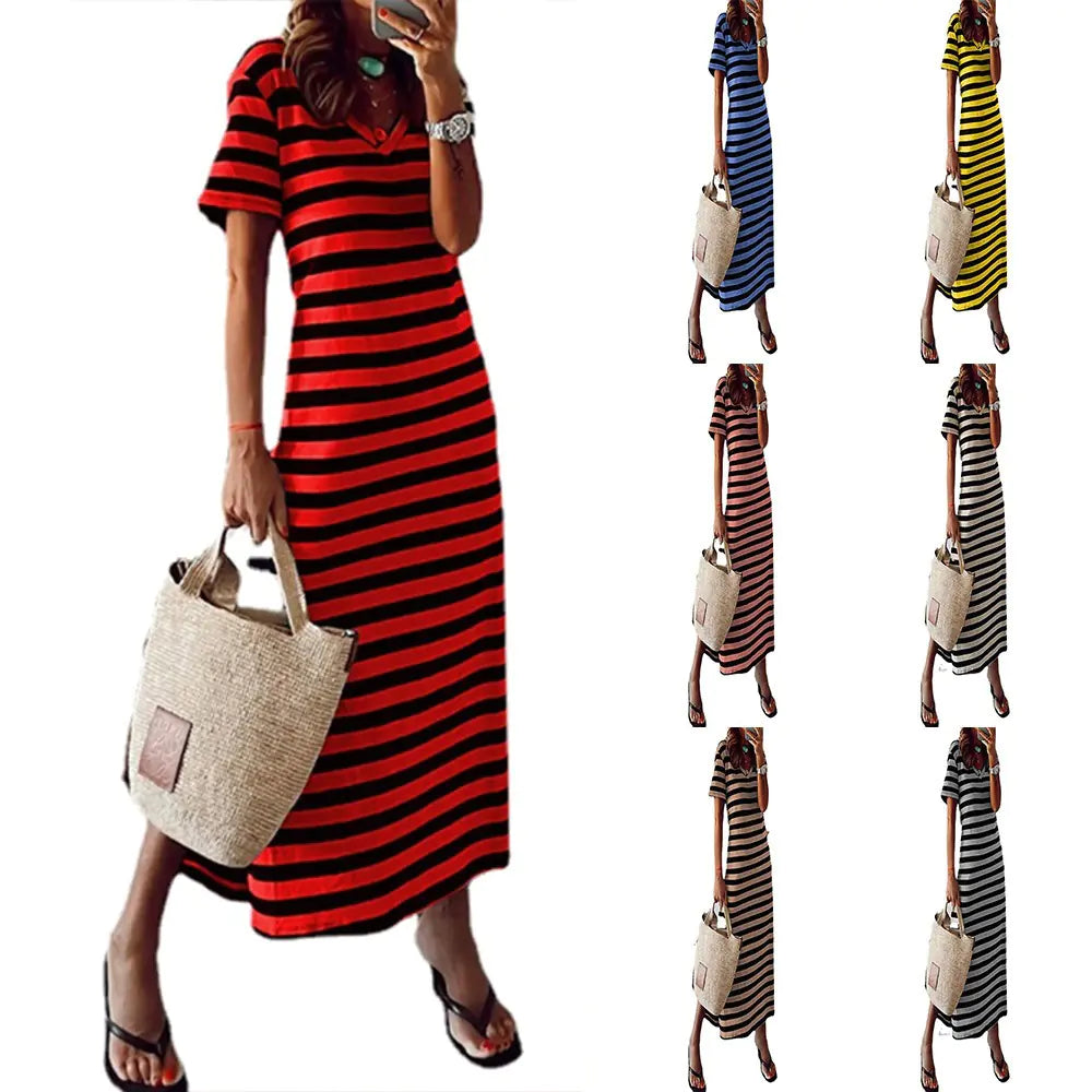 European Style Loose Floral Spring Dress