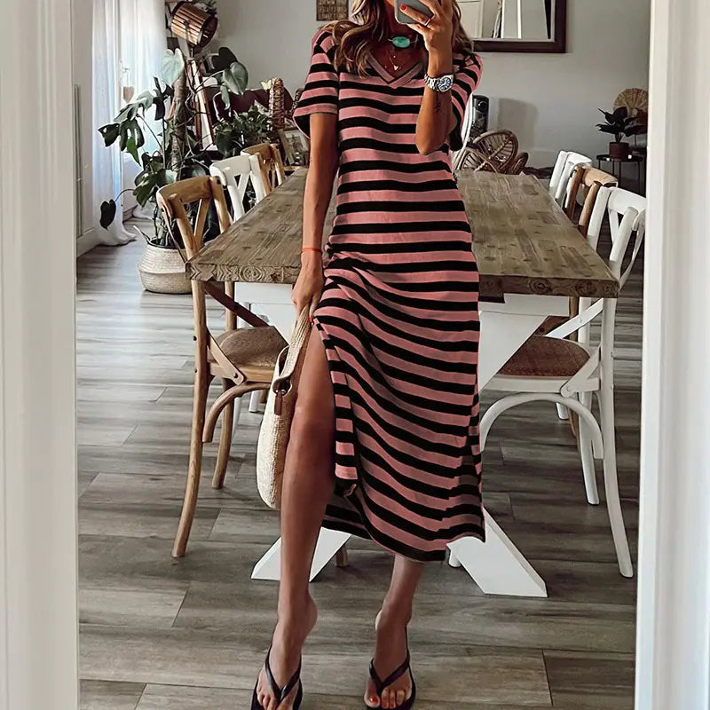 European Style Loose Floral Spring Dress