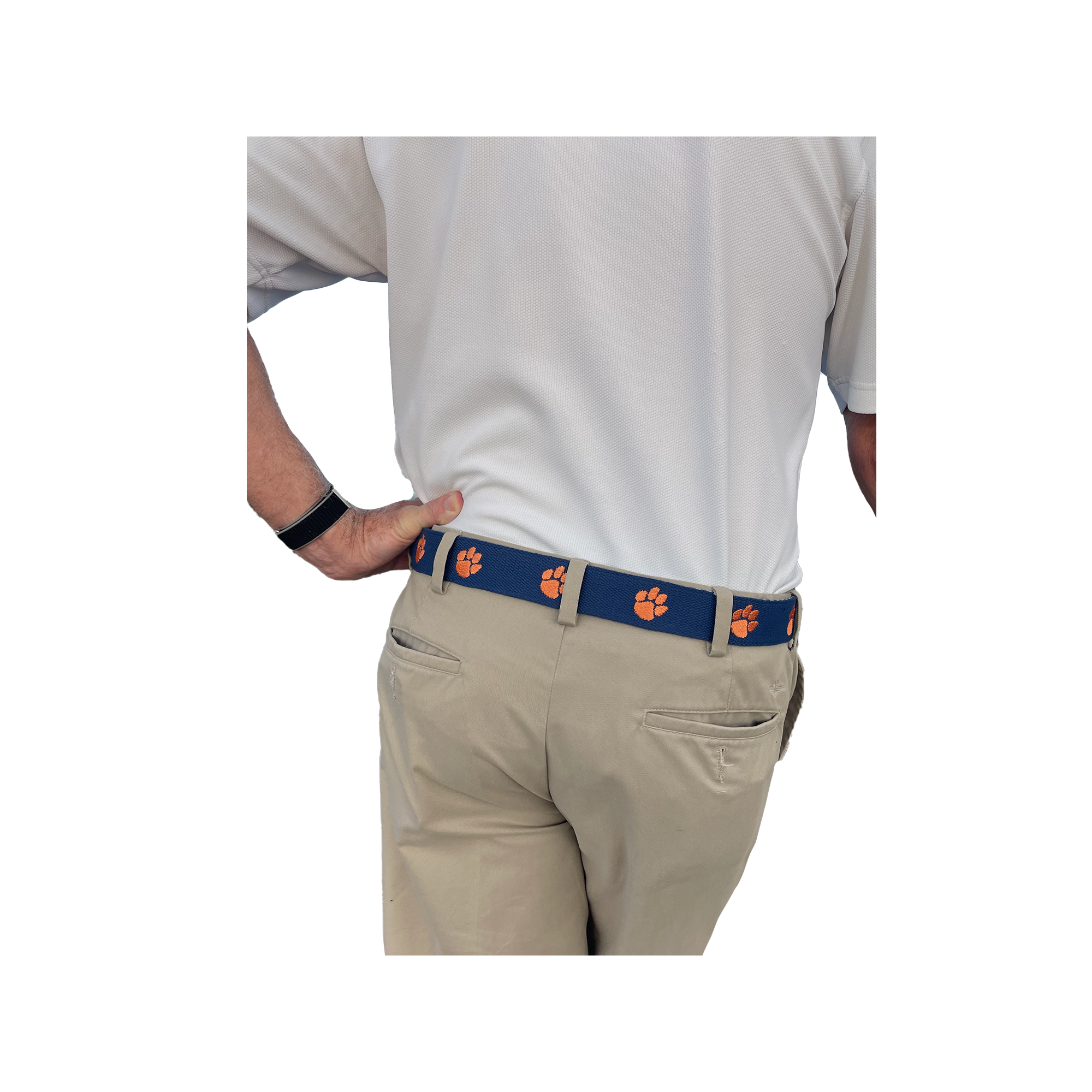 Clemson Tigers Embroidered Canvas Web Belt