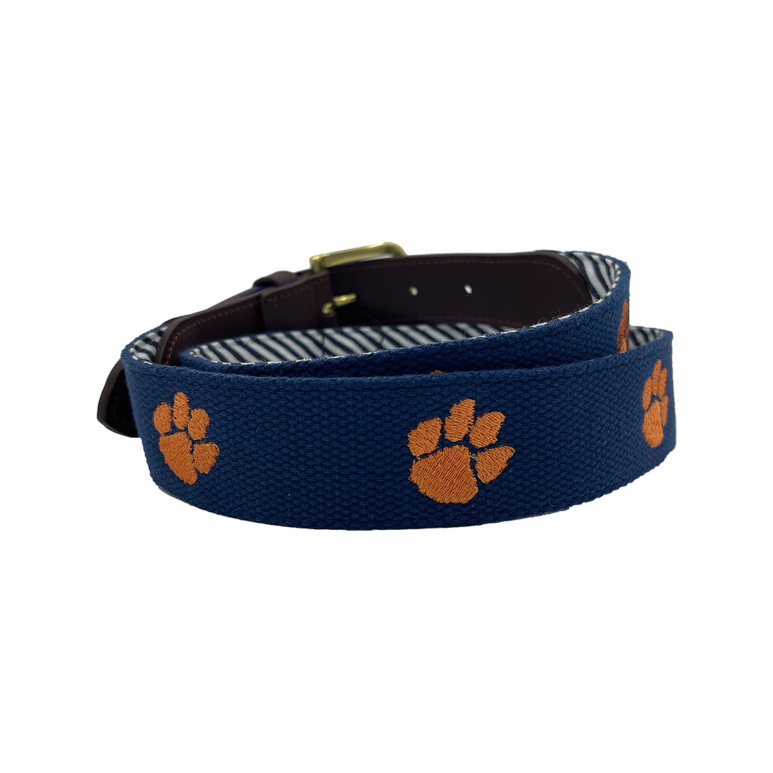 Clemson Tigers Embroidered Canvas Web Belt