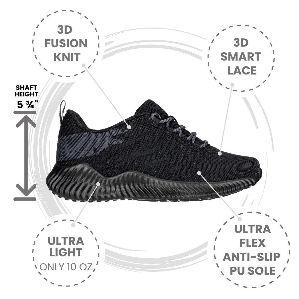 Q216 Ultra Lightweight Height-Increasing Shoes