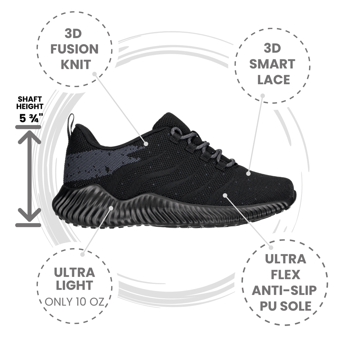 Q216 Ultra Lightweight Height-Increasing Shoes