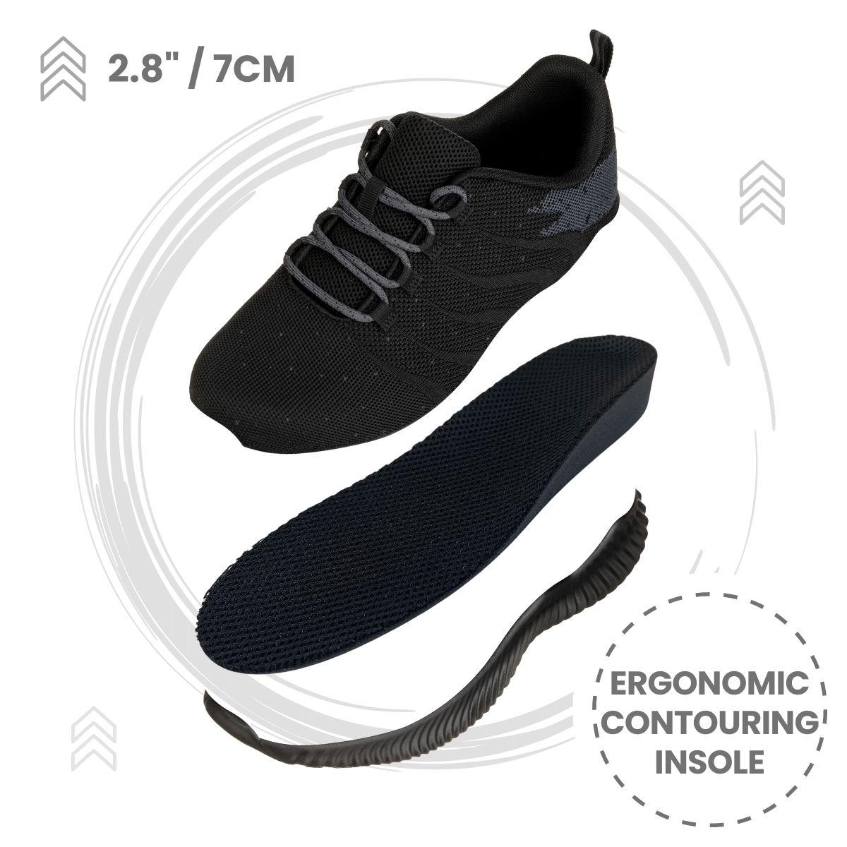 Q216 Ultra Lightweight Height-Increasing Shoes