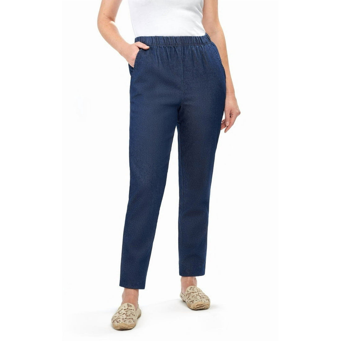 Women’s Elastic Waist Pull-On Stretch Jeans