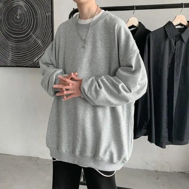 Men’s Black & White Hip Hop Pullover Hoodie