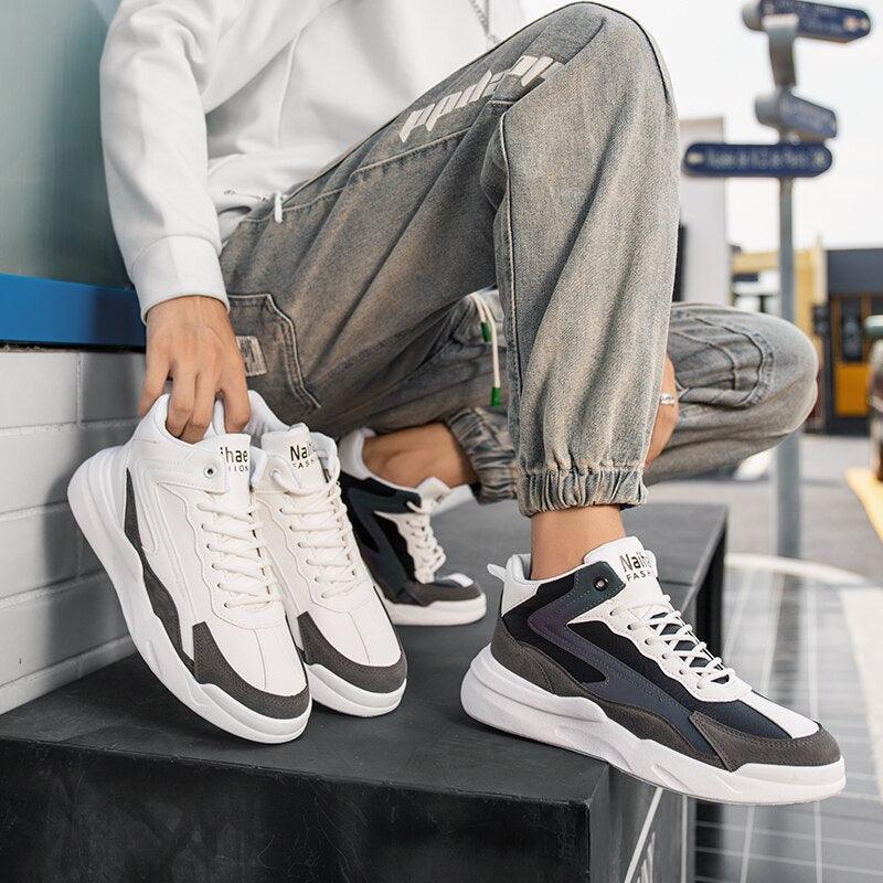 Men’s Leather Casual Sneakers & Walking Shoes