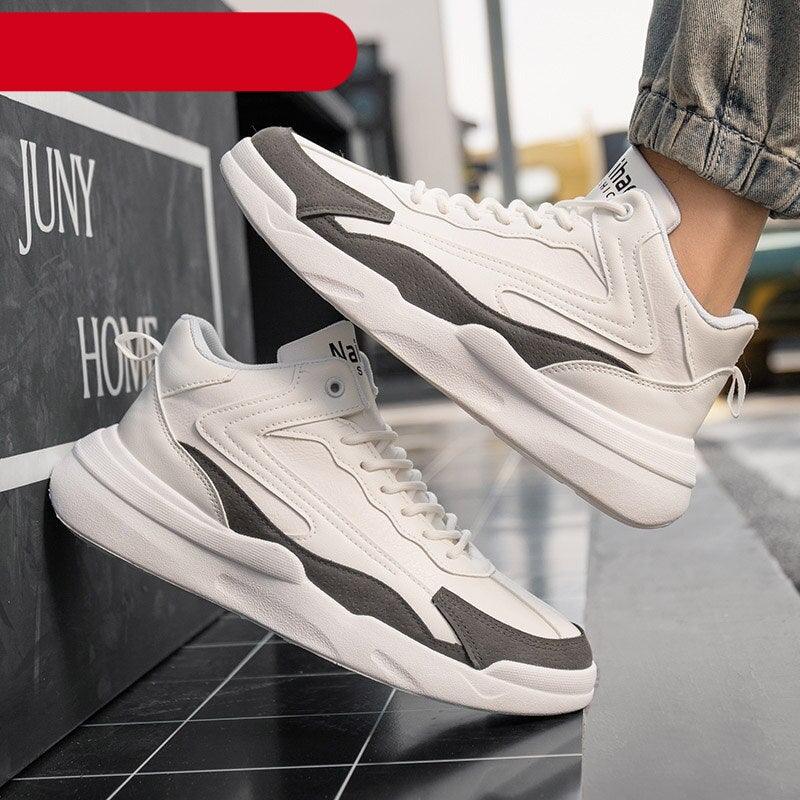 Men’s Leather Casual Sneakers & Walking Shoes