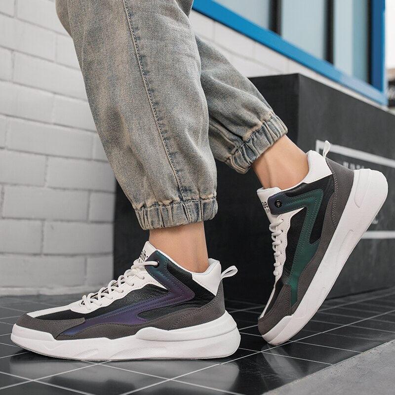 Men’s Leather Casual Sneakers & Walking Shoes