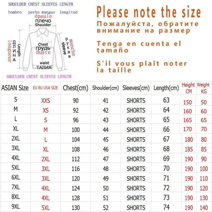 Men’s Summer Short Sleeve Streetwear T-Shirt